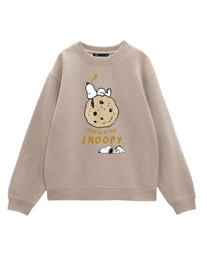 “Chilling all day” Snoopy suéter diseño para hombre
