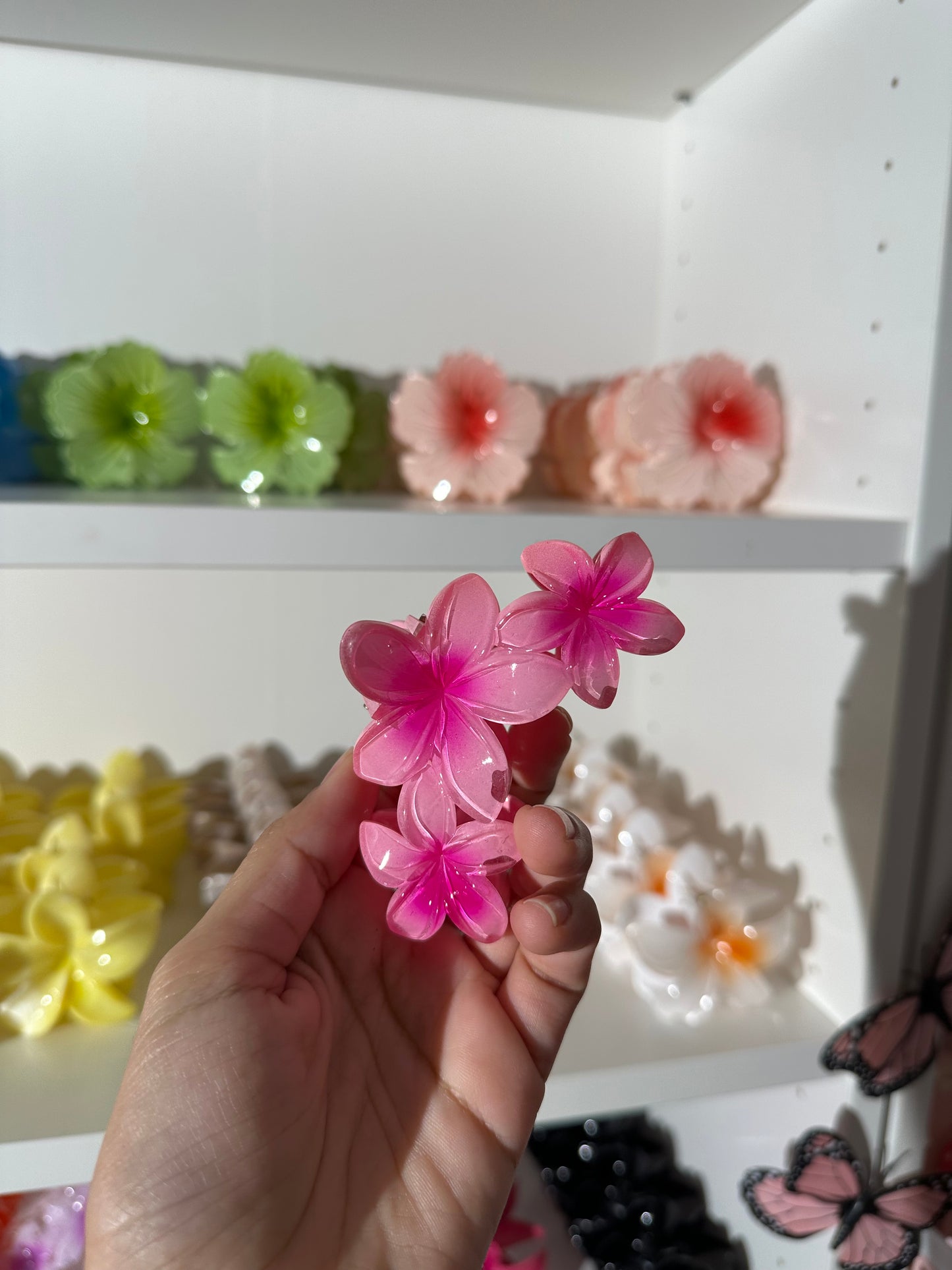 Hair clips con 3 Flores
