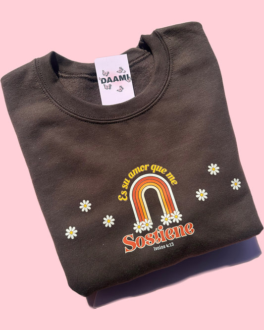 Sweatshirt “Es su amor Que me sostiene”