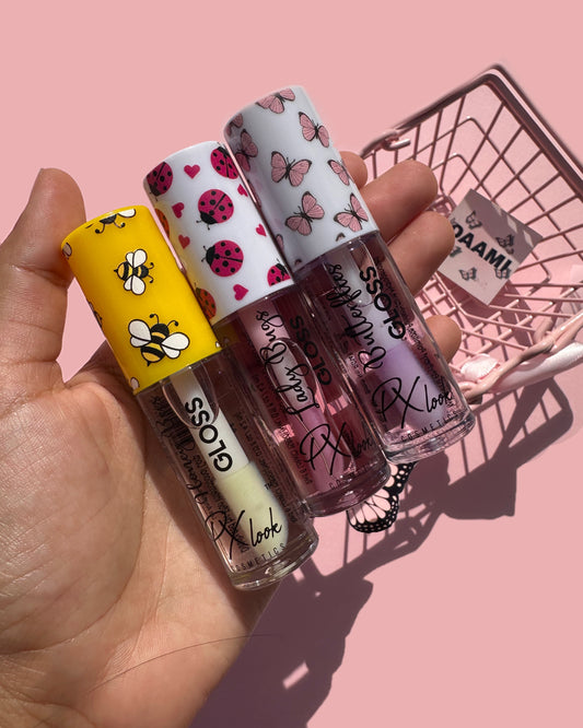 Lip gloss (Aveja, mariquita y mariposa)