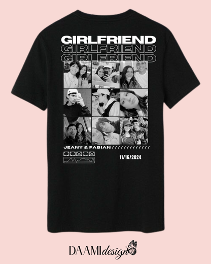 Boyfriend o Girlfriend - Camiseta con fotos para pareja