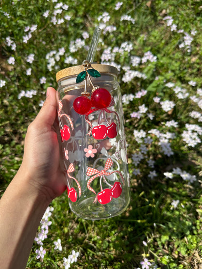 Cherry Glasscup + charm
