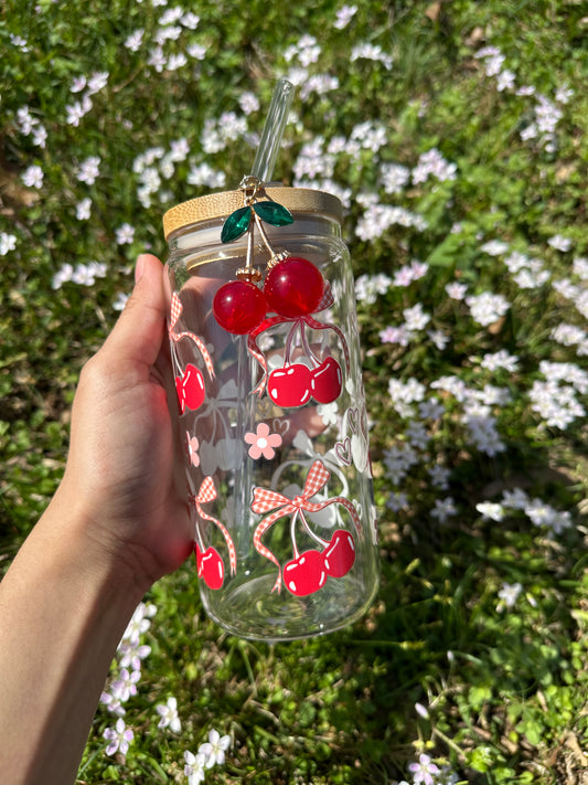 Cherry Glasscup + charm