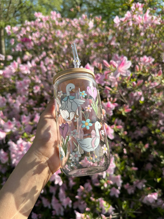 Patitos y tulip Glasscup