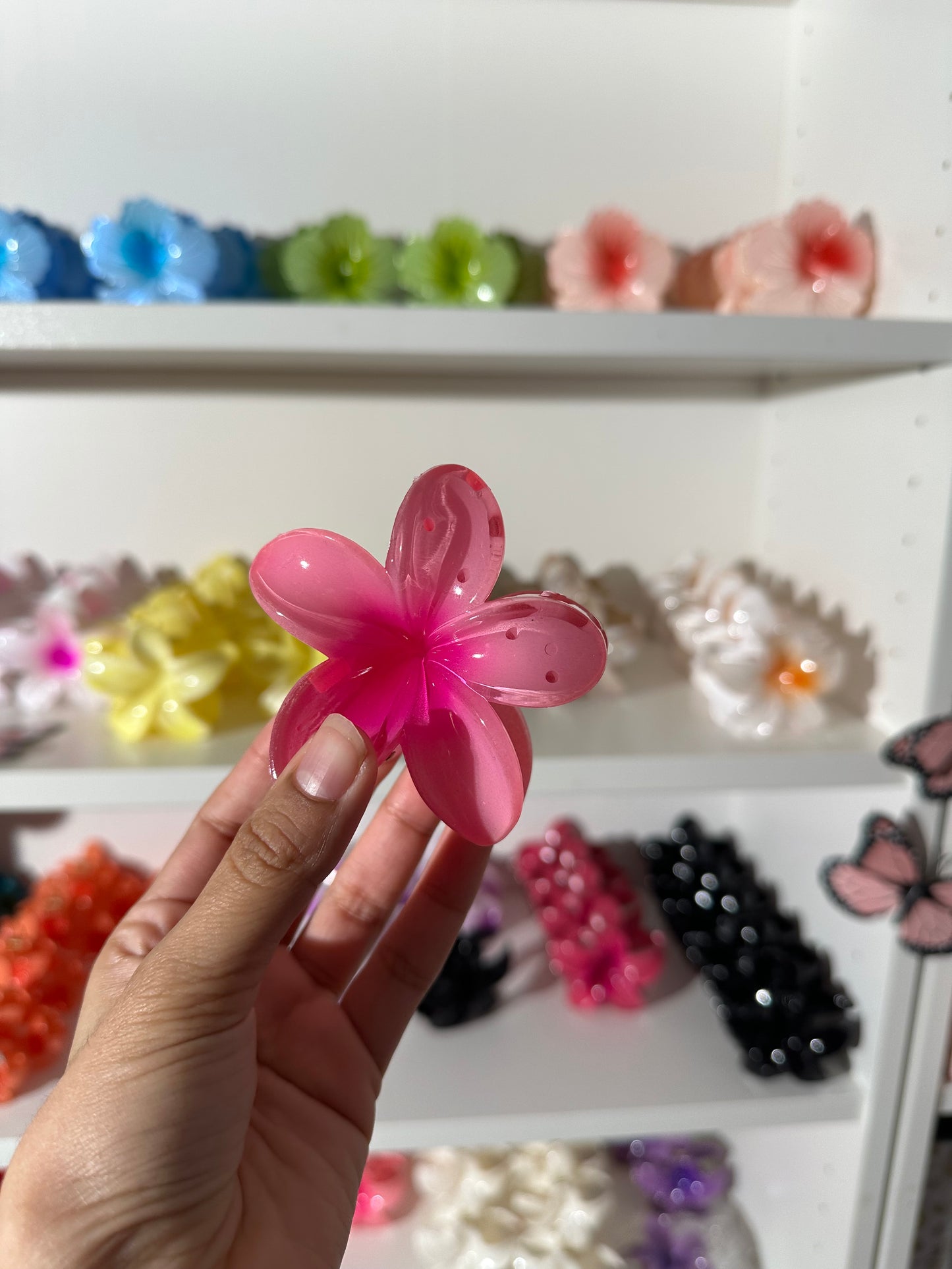 Clip de flor para el cabello