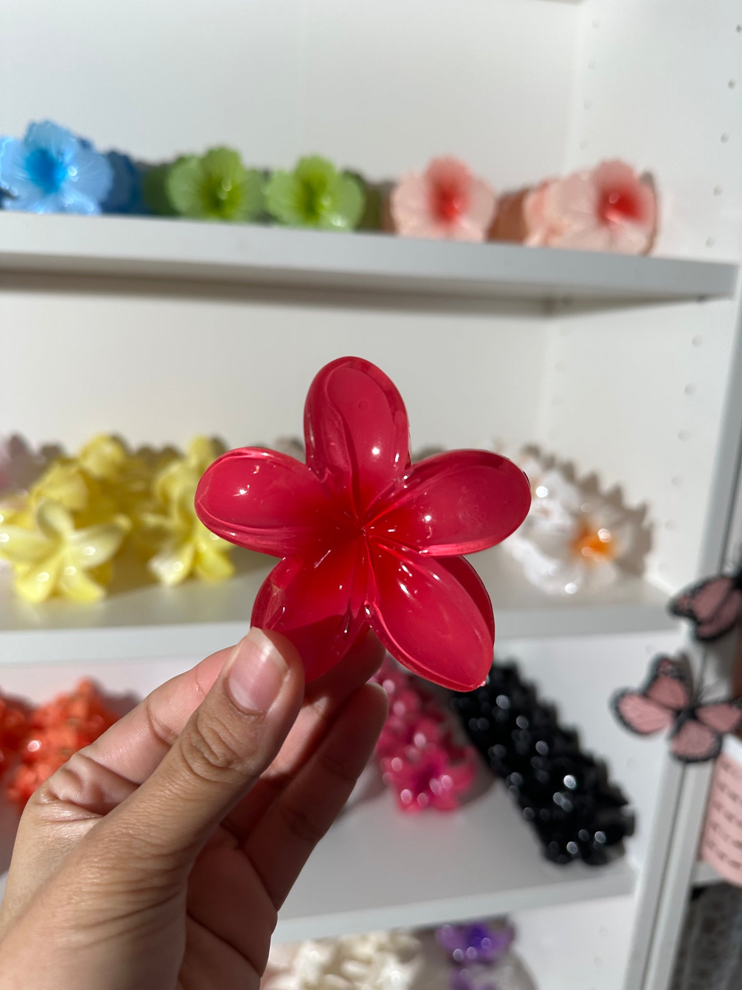 Clip de flor para el cabello