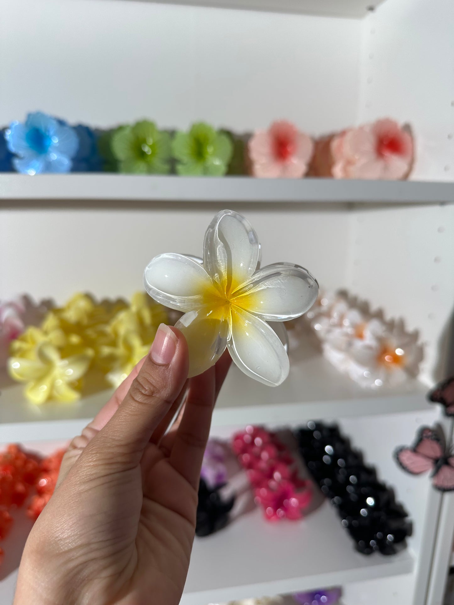 Clip de flor para el cabello