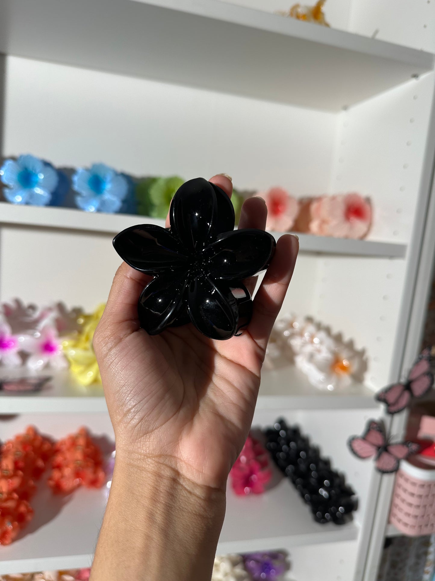Clip de flor para el cabello