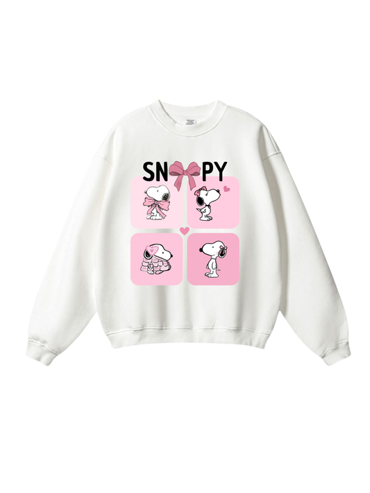 Snoopy Girly white sweatshirt