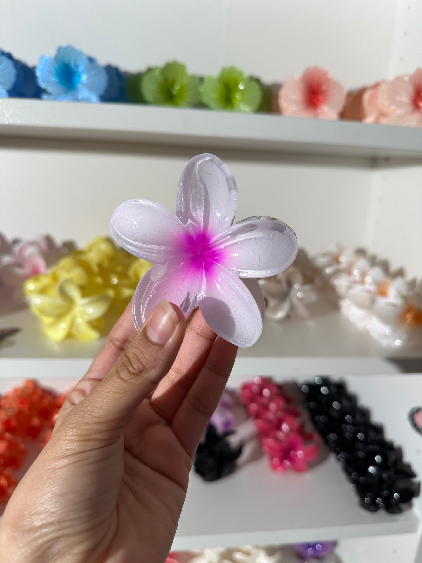 Clip de flor para el cabello