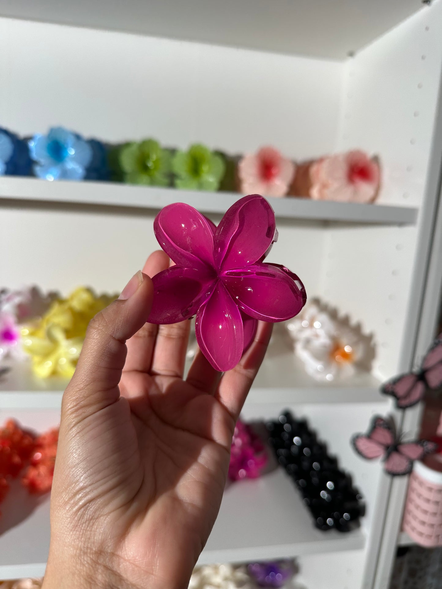 Clip de flor para el cabello