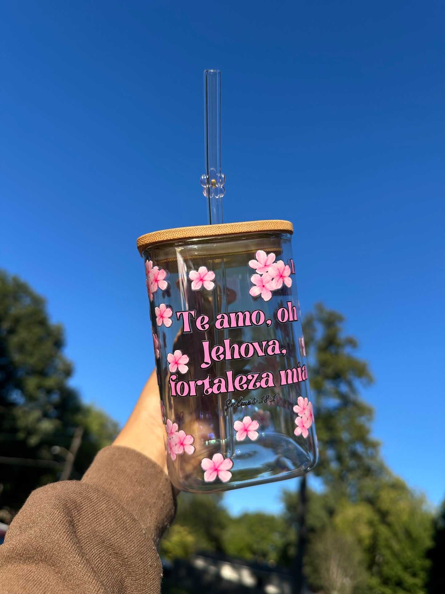 “Te amo, oh Jehova” Taza de vidrio