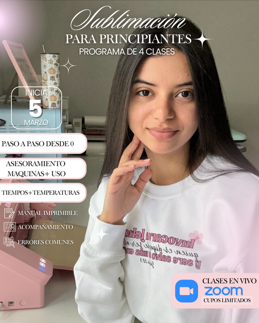 Programa de sublimación + Cameo para principiantes