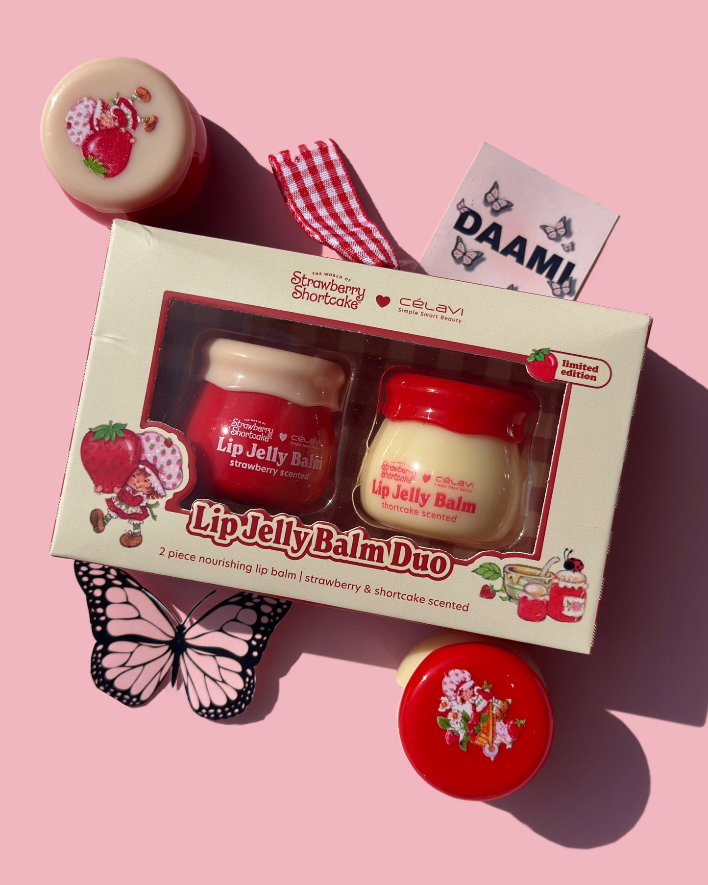 Lip jelly Balm Duo Strawberry shortcake x Celavi