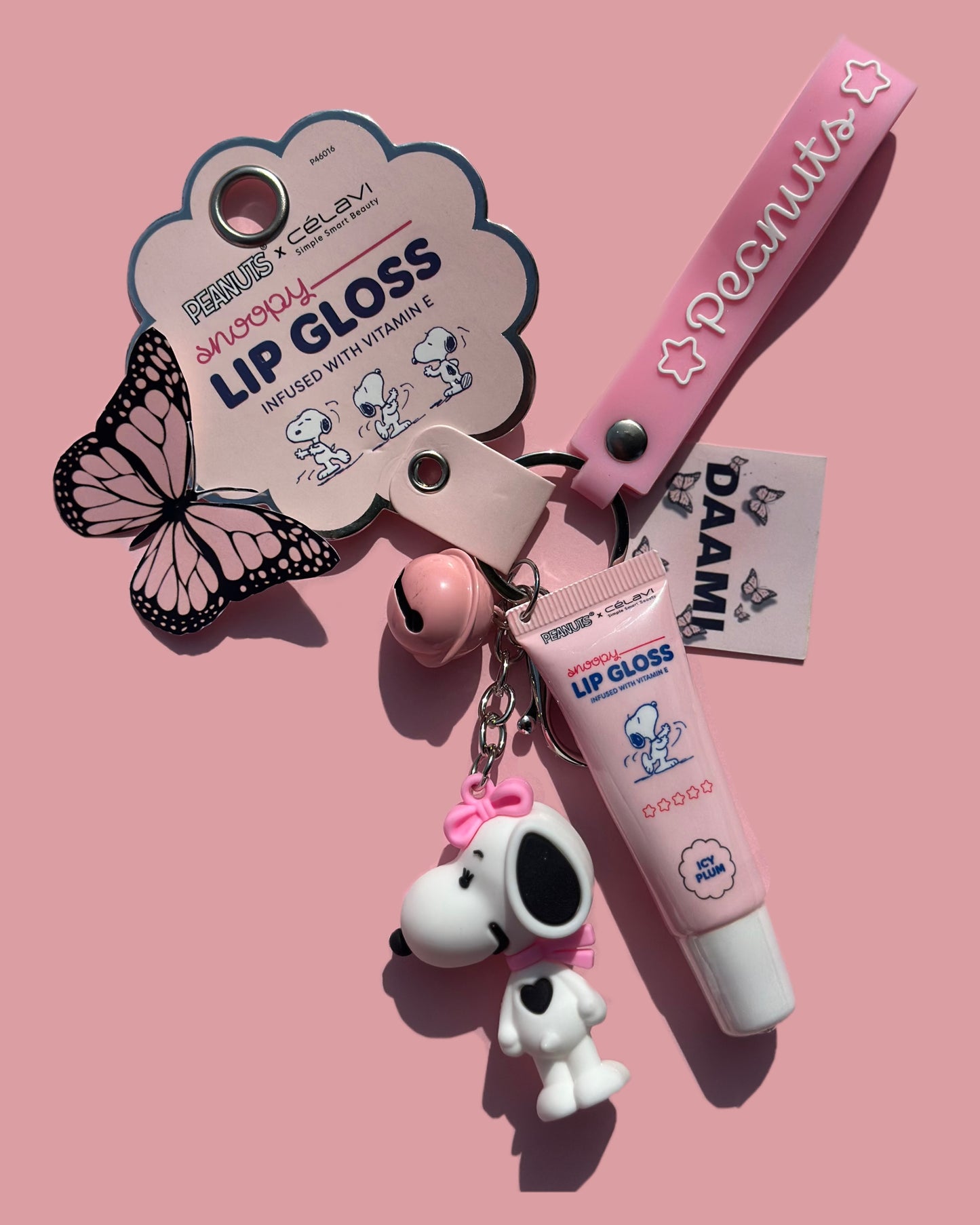 Lip gloss charm de Snoopy x Celavi