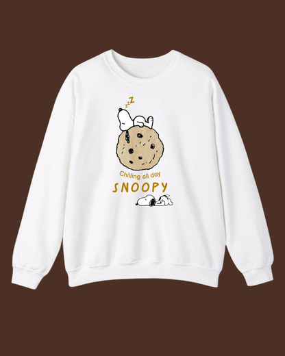 “Chilling all day” Snoopy suéter diseño para hombre