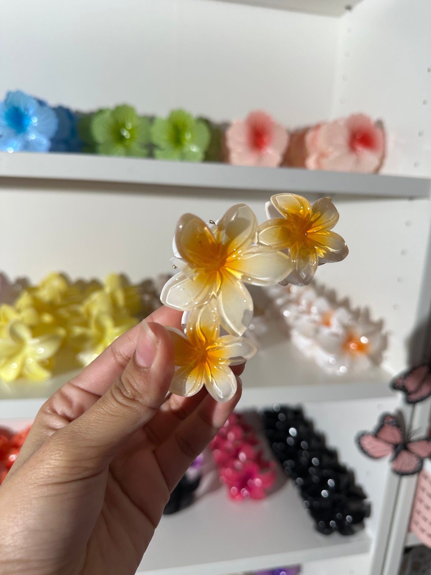 Hair clips con 3 Flores