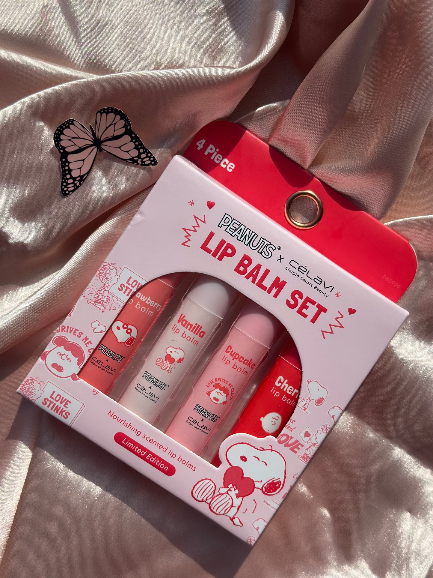 Lip blam set de snoopy, peanuts, coleccion de snoopy, coleccion de peanut celavi