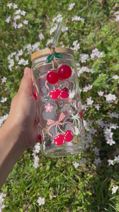 Cherry Glasscup + charm
