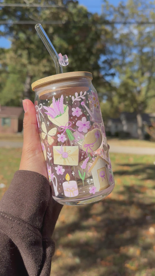 “Jardín Lavanda” - Glass cup