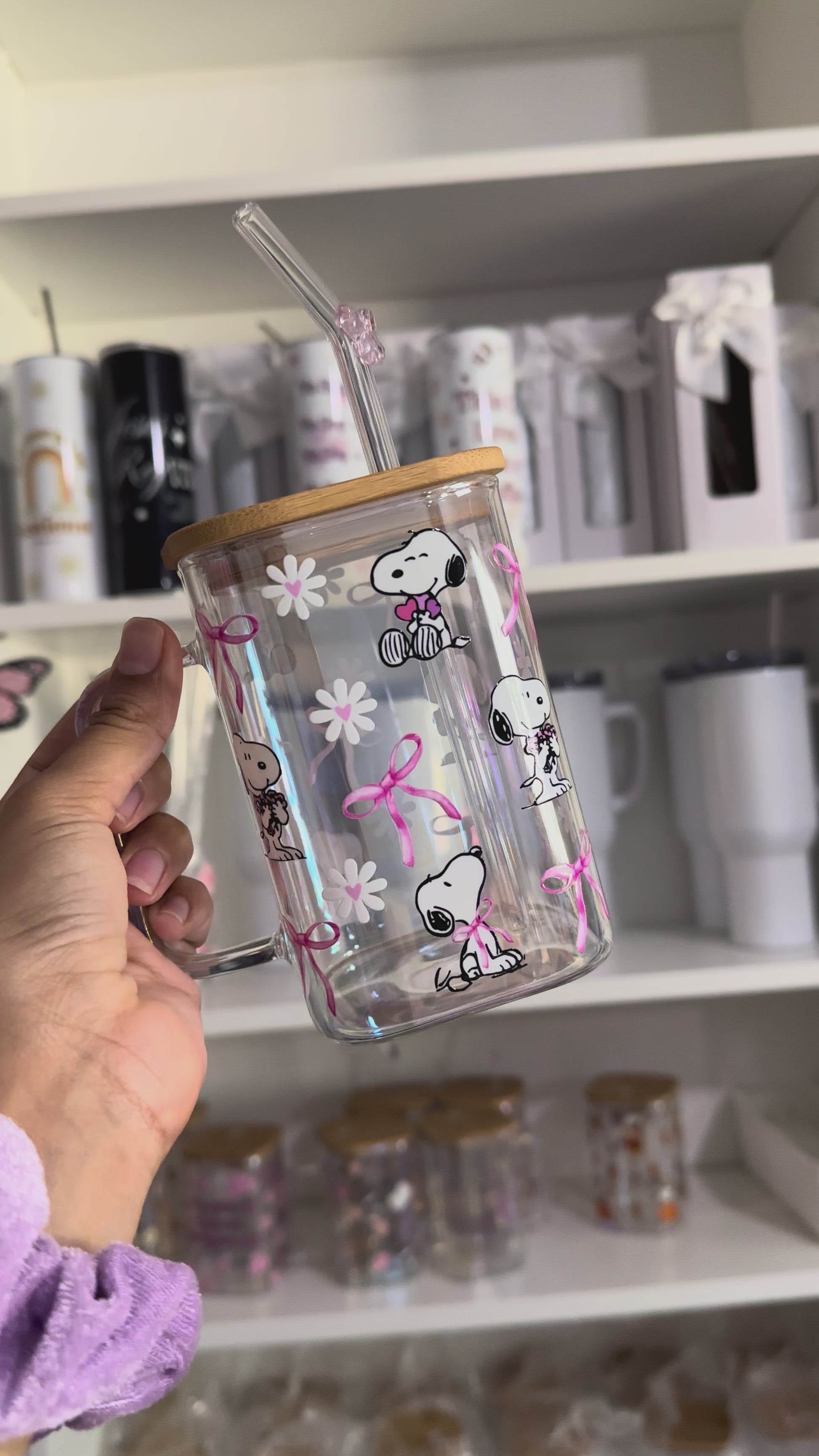 snoopy glasscup