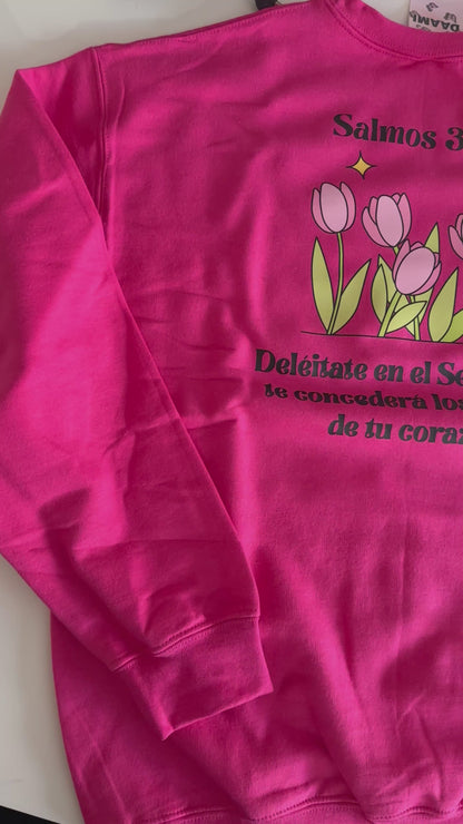 “Tulip Sweatshirt” Escoge el verso bíblico