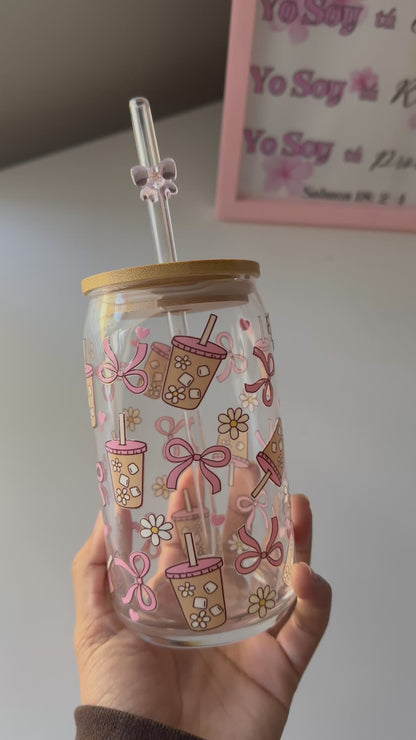 “Ice coffee girlie” Glasscup